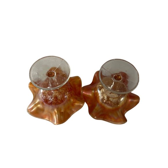 Vintage Fenton Marigold Holly and Berry 4” set of 2?compotes - Picture 5 of 8